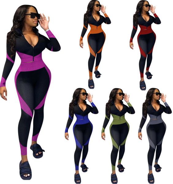 women tracksuit sport two pieces outfits slim contrast stitching printing zipper long sleeve pants ladies new fashion sportwear 897, Gray
women tracksuit sport two pieces outfits slim contrast stitching printing zipper long sleeve pants ladies new fashion sportwear 897, Gray