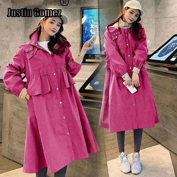 fall 2020 loose spring women's winter coat single-breasted active outdoor female coats korean style hooded trench women clothes, Tan;black
fall 2020 loose spring women's winter coat single-breasted active outdoor female coats korean style hooded trench women clothes, Tan;black