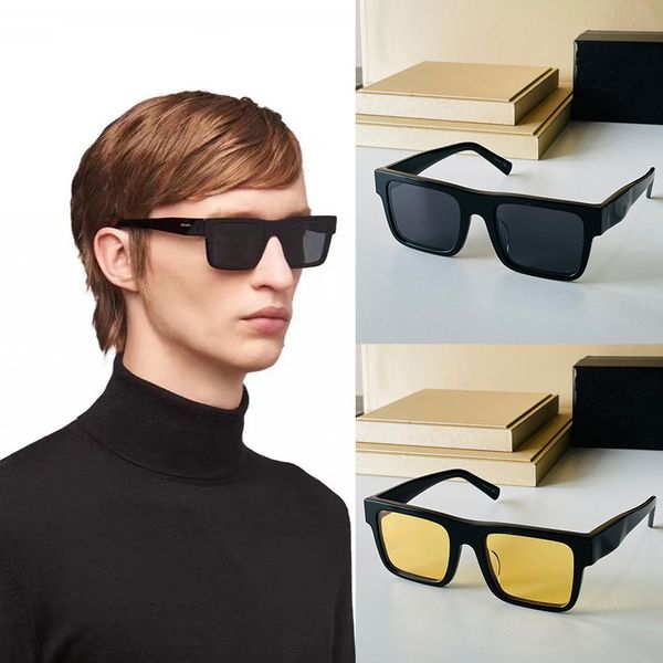

Occhiali da sole in acetato rettangolare Sunglasses For Men and Women Summer style SPR19WF Anti-Ultraviolet Retro Plate Square Full frame fashion Eyeglasses Travel