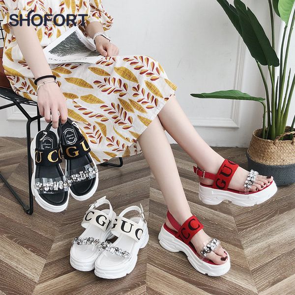 shofort wedges shoes for women platform sandals 2020 cool summer sandals thick-soled shoes wild beach sandals zapatos de mujer 1010, Black
shofort wedges shoes for women platform sandals 2020 cool summer sandals thick-soled shoes wild beach sandals zapatos de mujer 1010, Black