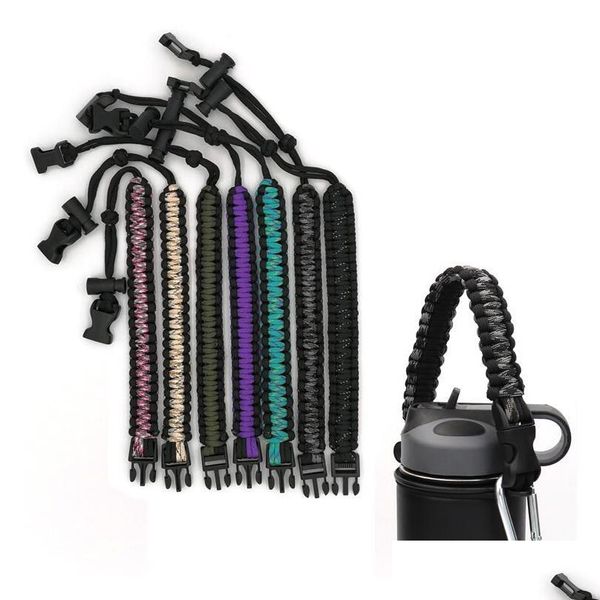 handmade handle paracord carrier survival strap cord with safety ring and carabiner for wide mouth sport water bottles 12oz - 64 oz 0wtyd 
handmade handle paracord carrier survival strap cord with safety ring and carabiner for wide mouth sport water bottles 12oz - 64 oz 0wtyd