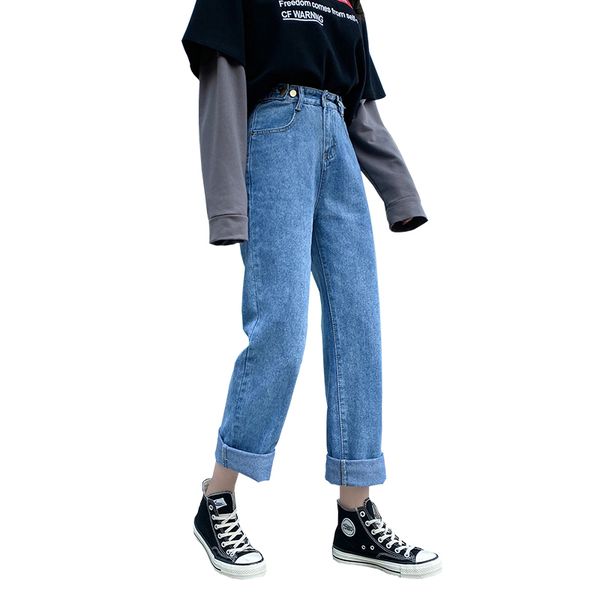 women oversized mom skater jeans lady plus size 5xl baggy cropped pants student straight denim jeans autumn black trousers 210202, Blue
women oversized mom skater jeans lady plus size 5xl baggy cropped pants student straight denim jeans autumn black trousers 210202, Blue