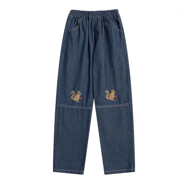 teenage girls jeans preppy style women jean full length cute squirrel embroidery elastic waist denim pants1, Blue
teenage girls jeans preppy style women jean full length cute squirrel embroidery elastic waist denim pants1, Blue