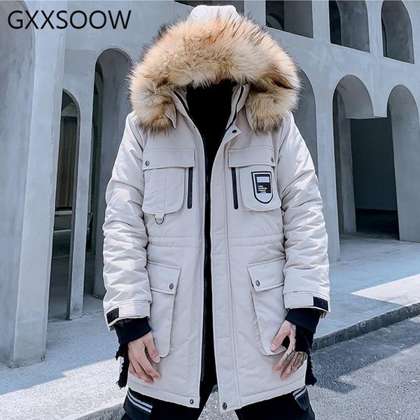 2020 winter parkas jackets men casual thick fur collar coats windbreaker streetwear fashion parka male jacket clothing gm318, Black
2020 winter parkas jackets men casual thick fur collar coats windbreaker streetwear fashion parka male jacket clothing gm318, Black
