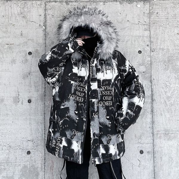 hybskr men's vintage casual oversize parkas graphic printed woman parka hooded warm thicken zipper fashion man jackets 201027, Black
hybskr men's vintage casual oversize parkas graphic printed woman parka hooded warm thicken zipper fashion man jackets 201027, Black