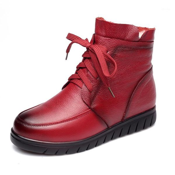 2020 women snow boots vintage genuine leather natural wool fur winter warm ankle boots for women flat mother shoes nw41241, Black
2020 women snow boots vintage genuine leather natural wool fur winter warm ankle boots for women flat mother shoes nw41241, Black