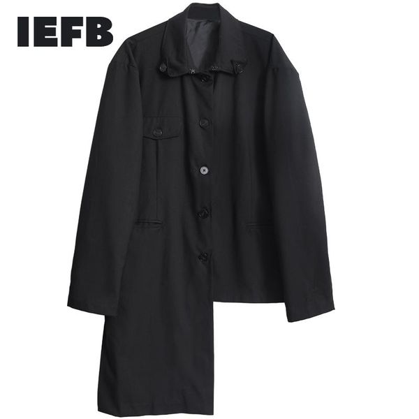 iefb men's wear asymmetric hem black blazers for male 2021 fashipn new niche handsome loose long sleeve suit japan style 9y1597, White;black
iefb men's wear asymmetric hem black blazers for male 2021 fashipn new niche handsome loose long sleeve suit japan style 9y1597, White;black