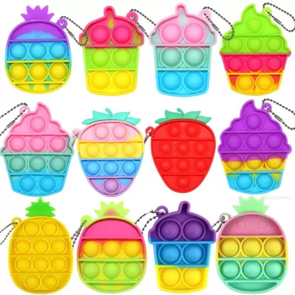 push mini keychain bubble rainbow toys pineapple fidget toy for autism adhd anxiety anti stress relief sensory toys party favor
push mini keychain bubble rainbow toys pineapple fidget toy for autism adhd anxiety anti stress relief sensory toys party favor