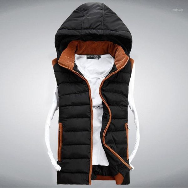 men's vests 2021 casual waterproof hooded waistcoat men winter multi colors jacket sleeveless men1, Black;white
men's vests 2021 casual waterproof hooded waistcoat men winter multi colors jacket sleeveless men1, Black;white