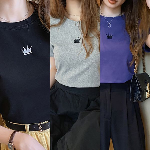 2020 summer new slim embroidered crew neck short sleeve t-shirt for women students and women's bottoming embroidery embroidery itnr4, White
2020 summer new slim embroidered crew neck short sleeve t-shirt for women students and women's bottoming embroidery embroidery itnr4, White