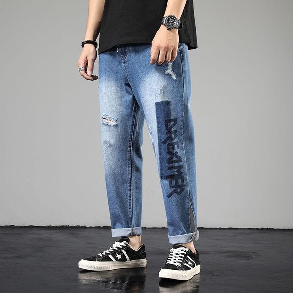 men's jeans fall 2021 fashionable loose casual comfortable wear through the band mouth design pants increase size 28-42, Blue
men's jeans fall 2021 fashionable loose casual comfortable wear through the band mouth design pants increase size 28-42, Blue