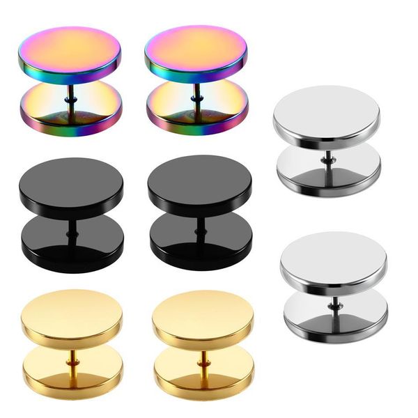 2pcs gold black steel cheater faux fake ear plugs flesh tunnel gauges tapers stretcher earrings piercing jewelry 6-14mm q jllhbt, Silver
2pcs gold black steel cheater faux fake ear plugs flesh tunnel gauges tapers stretcher earrings piercing jewelry 6-14mm q jllhbt, Silver