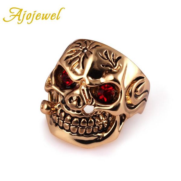 cluster rings ajojewel size 8-10 gold-color mens skull with red crystal eyes anillo cristal rojo punk, Golden;silver
cluster rings ajojewel size 8-10 gold-color mens skull with red crystal eyes anillo cristal rojo punk, Golden;silver
