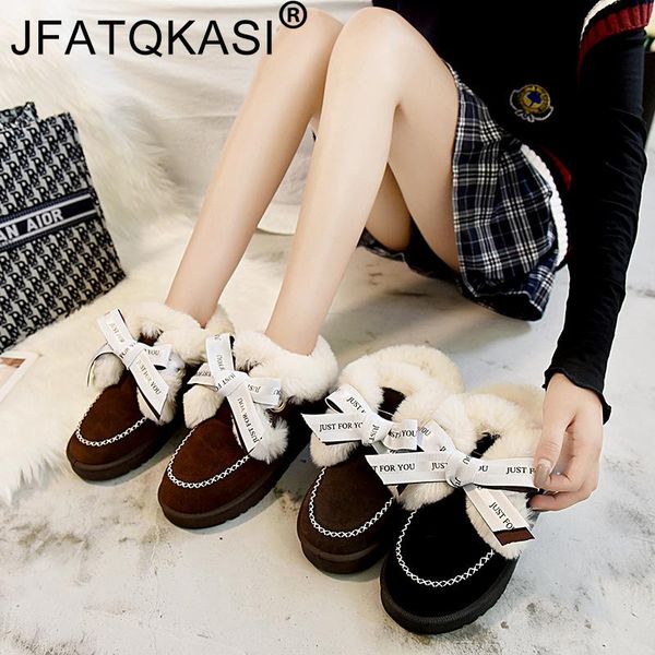 women boots winter plush snow shoes butterfly-knot ankle boots soft bottom non-slip on fashion plus velvet thicken cotton shoes, Black
women boots winter plush snow shoes butterfly-knot ankle boots soft bottom non-slip on fashion plus velvet thicken cotton shoes, Black