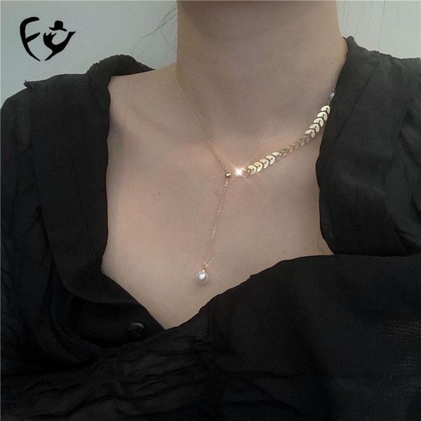 chokers ladies pendant jewelry gift wheat ear pearl clavicle chain female japanese and korean short necklace, Golden;silver
chokers ladies pendant jewelry gift wheat ear pearl clavicle chain female japanese and korean short necklace, Golden;silver