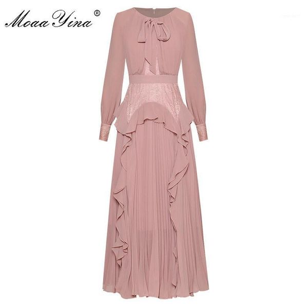 casual dresses moaayina fashion designer dress spring autumn women's long sleeve lace pleated ruffles chiffon dresses1, Black;gray
casual dresses moaayina fashion designer dress spring autumn women's long sleeve lace pleated ruffles chiffon dresses1, Black;gray