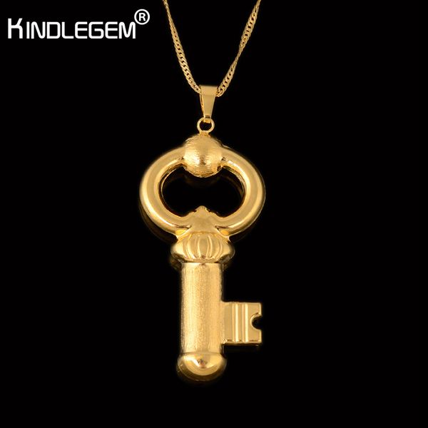 kindlegem brand style wholesale pure gold color key necklace pendant for women african dubai jewelry italy bijoux q1113, Silver
kindlegem brand style wholesale pure gold color key necklace pendant for women african dubai jewelry italy bijoux q1113, Silver