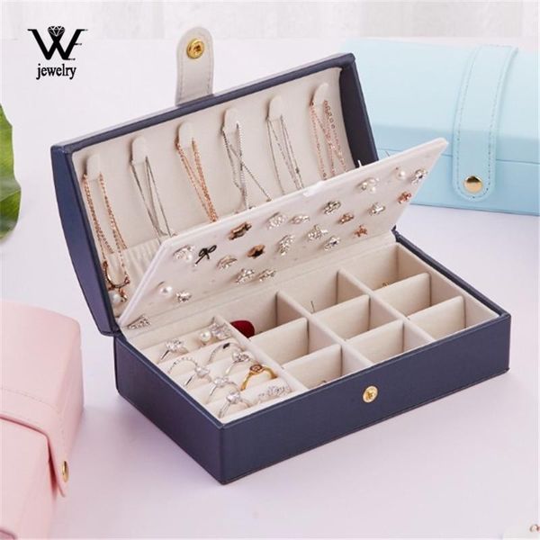 we new multifunctional arched portable pu fresh and simple jewelry box 2 layers small earring ring leather jewelry packaging box, Pink;blue
we new multifunctional arched portable pu fresh and simple jewelry box 2 layers small earring ring leather jewelry packaging box, Pink;blue