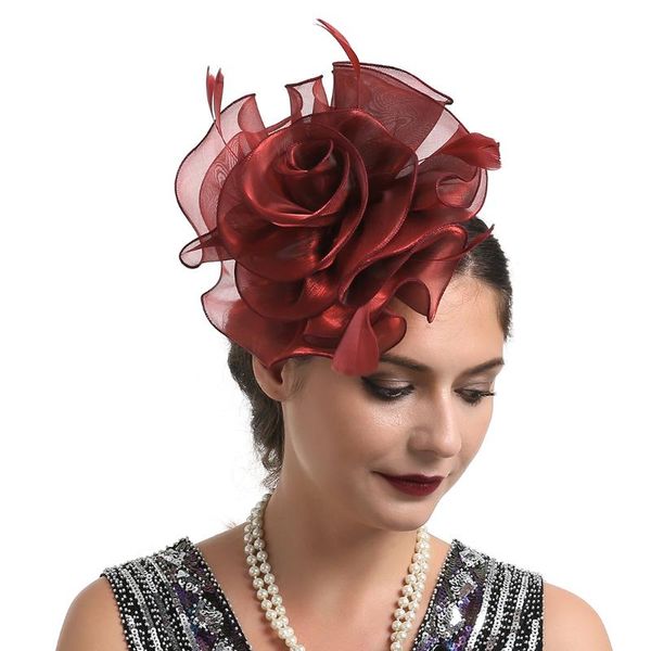 stingy brim hats fashionable womens flower feather large mesh veil fascinator hat clip wedding proms race headgear, Blue;gray
stingy brim hats fashionable womens flower feather large mesh veil fascinator hat clip wedding proms race headgear, Blue;gray