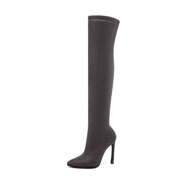 qutaa autumn winter women shoes pointed toe over the knee high boots thin high heel slip on stretch long boots size 34-43 201022, Black
qutaa autumn winter women shoes pointed toe over the knee high boots thin high heel slip on stretch long boots size 34-43 201022, Black
