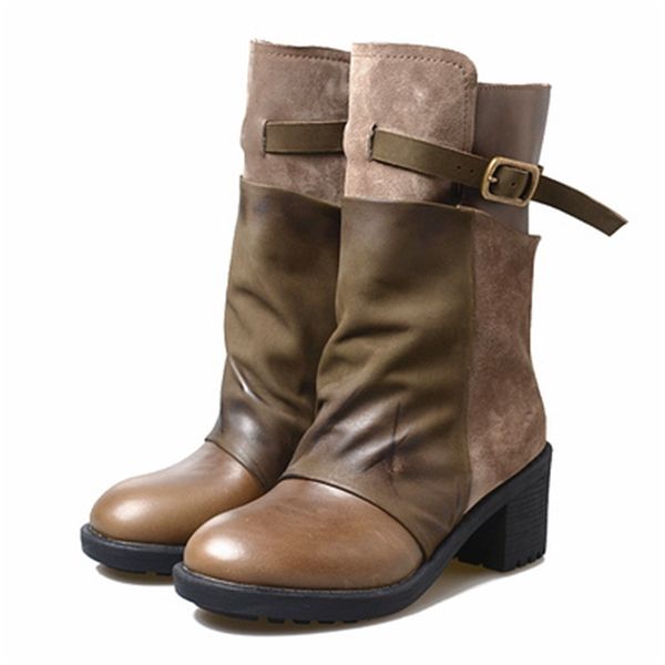 2020 winter western retro in genuine leather mid-calf snow boots woman stout high heels cowboy ladies'boots zpoi, Black
2020 winter western retro in genuine leather mid-calf snow boots woman stout high heels cowboy ladies'boots zpoi, Black