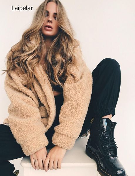 winter women's warm teddy bear pocket ffy coat fashion casual fleece fur jacket outerwear, Black;brown
winter women's warm teddy bear pocket ffy coat fashion casual fleece fur jacket outerwear, Black;brown