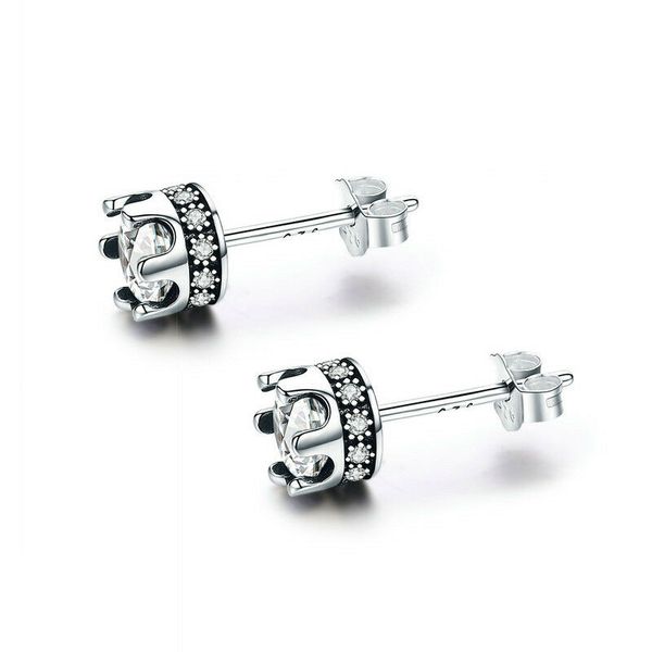 vintage authentic 925 sterling silver 6mm cz crown ear stud for girls birthday gifts jewelry, Golden;silver
vintage authentic 925 sterling silver 6mm cz crown ear stud for girls birthday gifts jewelry, Golden;silver
