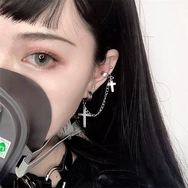 vintage goth stainless steel cross tassel pendant earrings for men women cool egirl punk statement jewelry bff birthday gift, Silver
vintage goth stainless steel cross tassel pendant earrings for men women cool egirl punk statement jewelry bff birthday gift, Silver