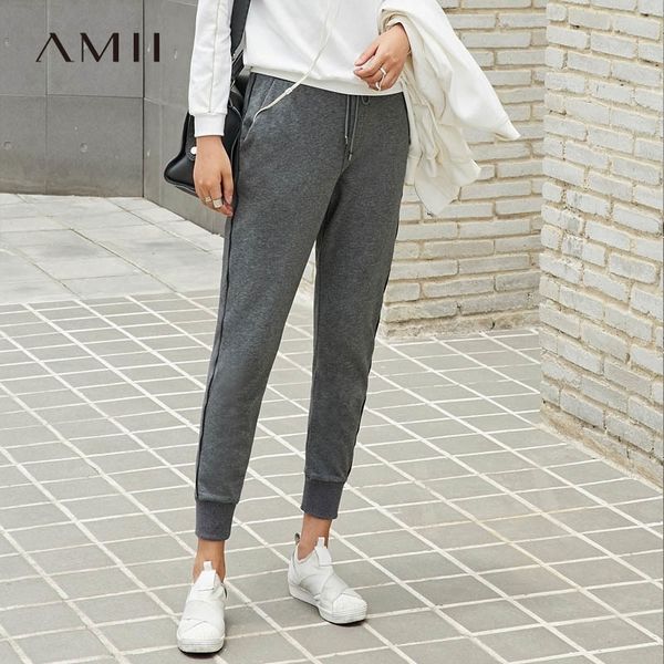 amii minimalist elastic pants summer casual solid high waist female sport pants 11765550 201111, Black;white
amii minimalist elastic pants summer casual solid high waist female sport pants 11765550 201111, Black;white