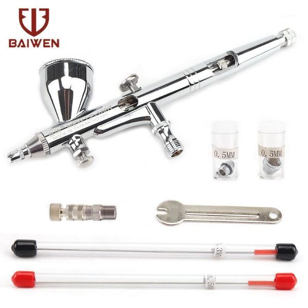 baiwen dual-action airbrush paint spray gun tattoos air brush paint set 0.2mm 0.3mm 0.5mm for fine art drawing nail drawing diy1
baiwen dual-action airbrush paint spray gun tattoos air brush paint set 0.2mm 0.3mm 0.5mm for fine art drawing nail drawing diy1