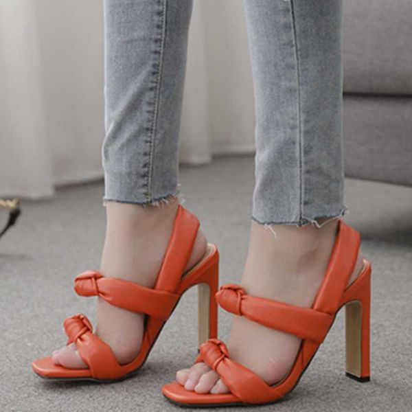 sandals back strap knotted band fashion women ankle high heel shoes square toe quality pu leather, Black
sandals back strap knotted band fashion women ankle high heel shoes square toe quality pu leather, Black