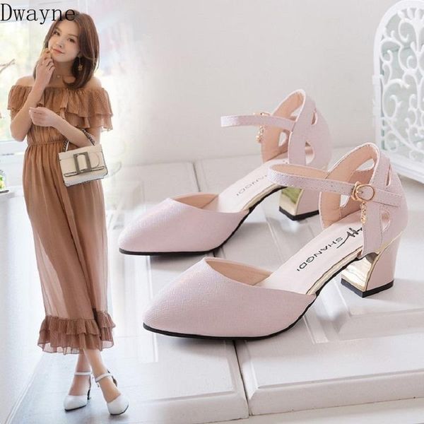 women's sandals 2021 summer new korean fashion thick with high heels pointed hollow casual professional work shoes, Black
women's sandals 2021 summer new korean fashion thick with high heels pointed hollow casual professional work shoes, Black