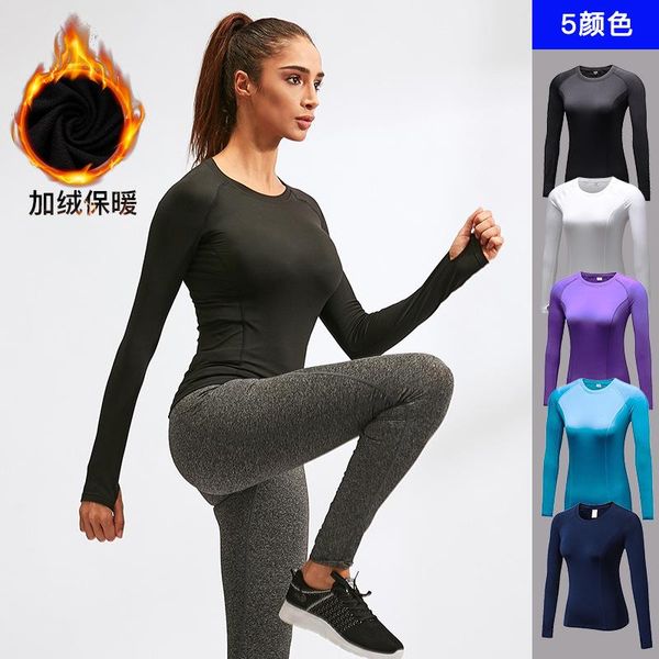 running jerseys winter autumn women cashmere polyester spandex long shirt t shirts compression tight clothing jogging sportswear thermal, Black;blue
running jerseys winter autumn women cashmere polyester spandex long shirt t shirts compression tight clothing jogging sportswear thermal, Black;blue