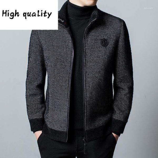 coat woolen men's short stand collar woolen jacket korean slim casual thickened business middle aged jacket1, Black
coat woolen men's short stand collar woolen jacket korean slim casual thickened business middle aged jacket1, Black
