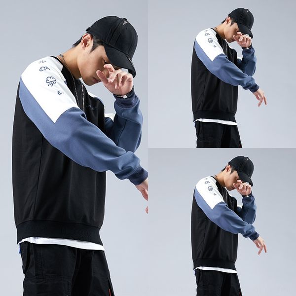 spring autumn 2020 new color contrast hip-hop fashion brand sweater for men's loose pulloversweater pullover round neck plus fat and la, Black
spring autumn 2020 new color contrast hip-hop fashion brand sweater for men's loose pulloversweater pullover round neck plus fat and la, Black