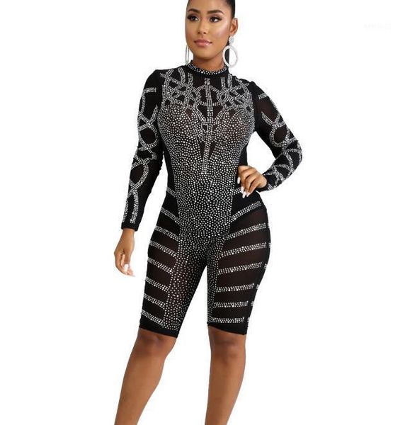 women's jumpsuits & rompers jumpsuit women diamonds long sleeve fashion mesh see through slim bodycon pants drilling clubwear female ro, Black;white
women's jumpsuits & rompers jumpsuit women diamonds long sleeve fashion mesh see through slim bodycon pants drilling clubwear female ro, Black;white