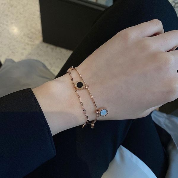 link, chain titanium steel girlfriends creative personality couple bracelet charm wewelry for men and women gift, Black
link, chain titanium steel girlfriends creative personality couple bracelet charm wewelry for men and women gift, Black