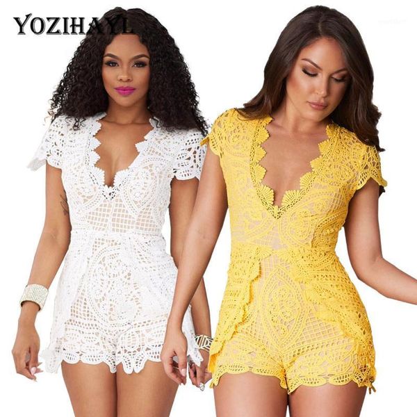 women lace white playsuit jumpsuit summer v neck short sleeve slim playsuits rompers lady chic party bodycon leotard1, Black;white
women lace white playsuit jumpsuit summer v neck short sleeve slim playsuits rompers lady chic party bodycon leotard1, Black;white