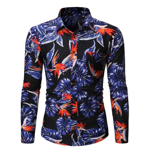 men's casual shirts feitong men dress spring summer slim fit floral shirt long sleeve beach blusas, White;black
men's casual shirts feitong men dress spring summer slim fit floral shirt long sleeve beach blusas, White;black