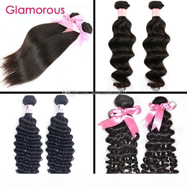 glamorous brazilian weave unprocessed human hair extensions 2 bundle natural wave deep wave curly straight virgin brazilian hair weave, Black
glamorous brazilian weave unprocessed human hair extensions 2 bundle natural wave deep wave curly straight virgin brazilian hair weave, Black