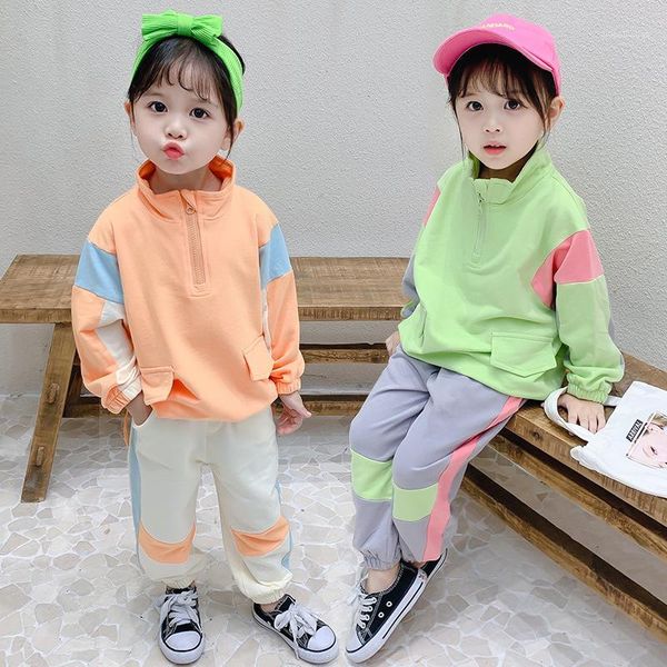 autumn fashion girls color matching sports clothes sets boys stand collar long sleeve pullover and sweatpants1, White
autumn fashion girls color matching sports clothes sets boys stand collar long sleeve pullover and sweatpants1, White