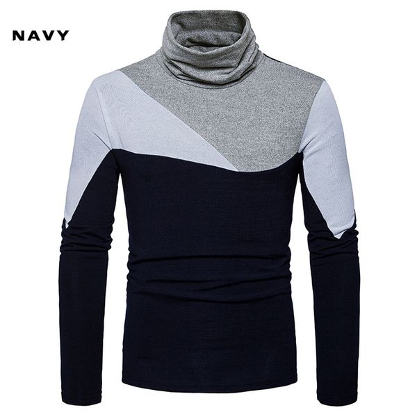 fashion 2018 autumn winter warm knitted high collar long sleeve patchwork pullovers casualmen's sweater sweter hombre, White;black
fashion 2018 autumn winter warm knitted high collar long sleeve patchwork pullovers casualmen's sweater sweter hombre, White;black