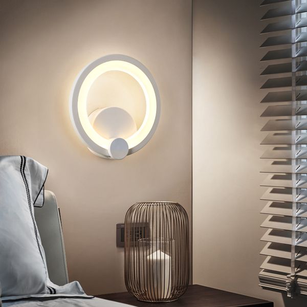 led round acrylic wall light bedroom bedside lamp modern white wall sconce living room corridor stairs indoor lighting
led round acrylic wall light bedroom bedside lamp modern white wall sconce living room corridor stairs indoor lighting