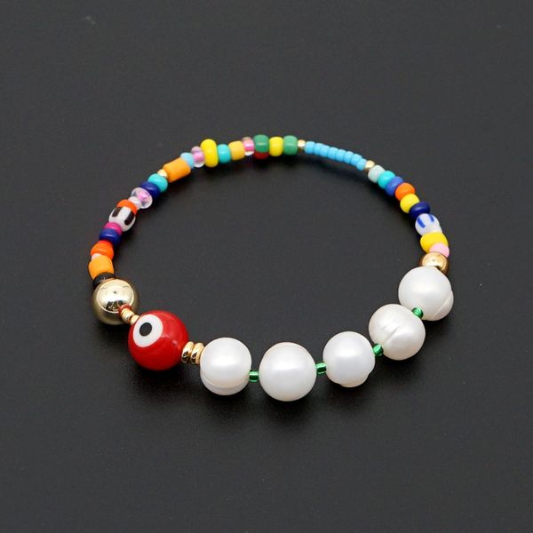 s bracelet pearl natural freshwater baroque pearl 2020 fashion glass evil eye color rice bead women's bracelet l5y5y, Golden;silver
s bracelet pearl natural freshwater baroque pearl 2020 fashion glass evil eye color rice bead women's bracelet l5y5y, Golden;silver