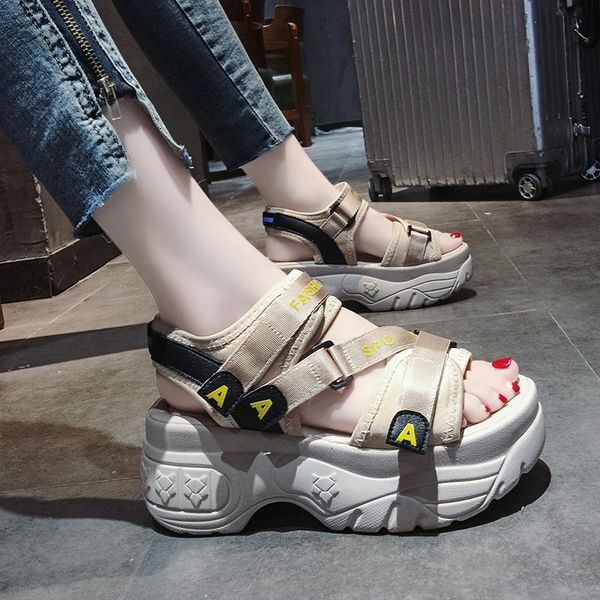 sports sandals women ins tide 2020 summer new korean wild thick bottom sponge cake wedge heel red roman sandals, Black
sports sandals women ins tide 2020 summer new korean wild thick bottom sponge cake wedge heel red roman sandals, Black