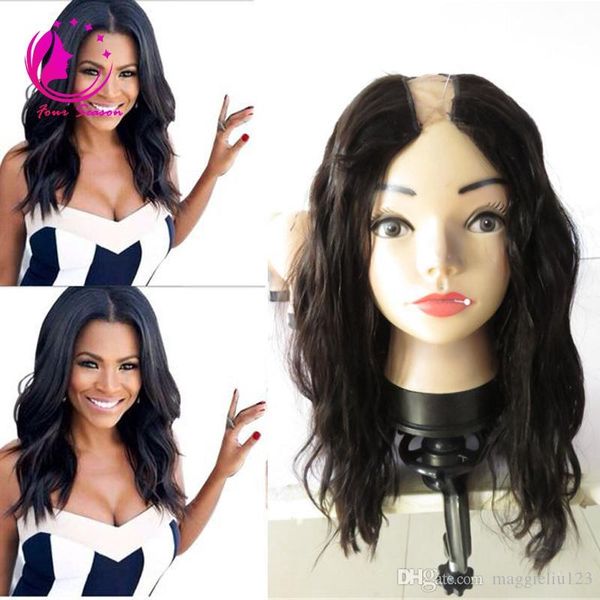 unprocessed brazilian virgin human hair u part wigs natural wave human hair wigs middle side upart wavy none lace wig for black women, Black;brown
unprocessed brazilian virgin human hair u part wigs natural wave human hair wigs middle side upart wavy none lace wig for black women, Black;brown