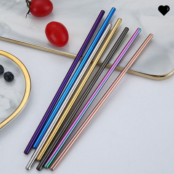 12*215mm 304 stainless steel straw 7 colors straight milk tea straw reusable colorful drinking straw bar drinking tool 97 n2
12*215mm 304 stainless steel straw 7 colors straight milk tea straw reusable colorful drinking straw bar drinking tool 97 n2