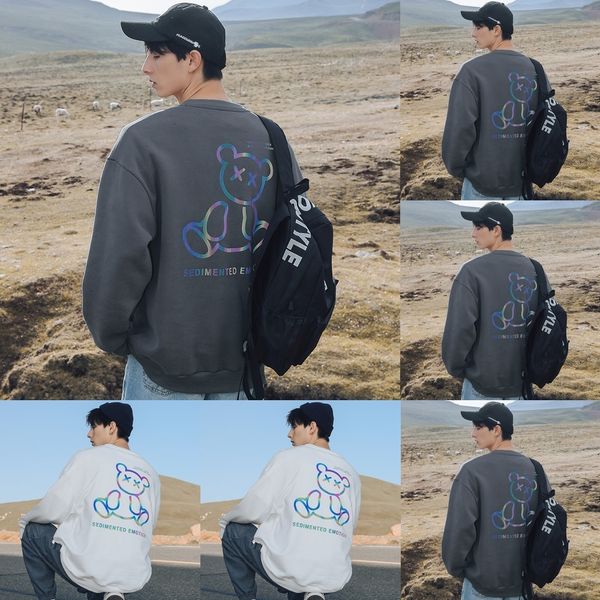 6oaqp 2020 autumn new men's size large coat colorful 00fqd reflective fashion brand bear sweater men's korean fashion casual coat, Black
6oaqp 2020 autumn new men's size large coat colorful 00fqd reflective fashion brand bear sweater men's korean fashion casual coat, Black