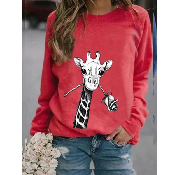 2020 autumn and winter new women's sweater pullover printed long-sleeved pullover loose sweater ldrfn, Black
2020 autumn and winter new women's sweater pullover printed long-sleeved pullover loose sweater ldrfn, Black