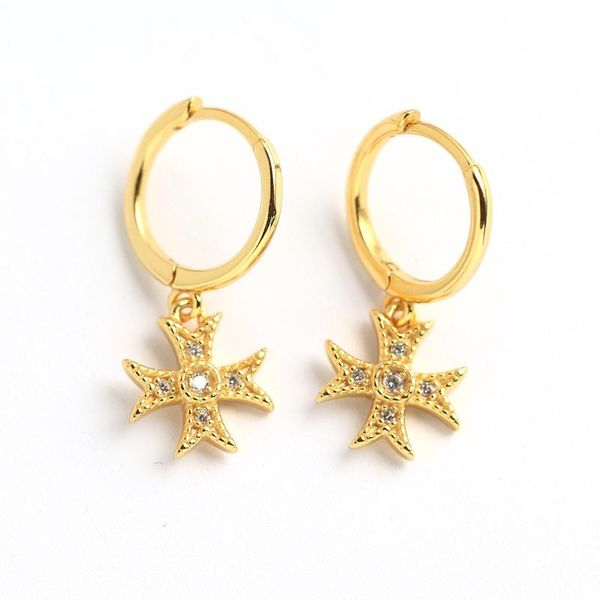 real 925 sterling silver zircon cross hoop huggies earrings for fashion women cute fine jewelry 18k gold jewelry accessories, Golden;silver
real 925 sterling silver zircon cross hoop huggies earrings for fashion women cute fine jewelry 18k gold jewelry accessories, Golden;silver